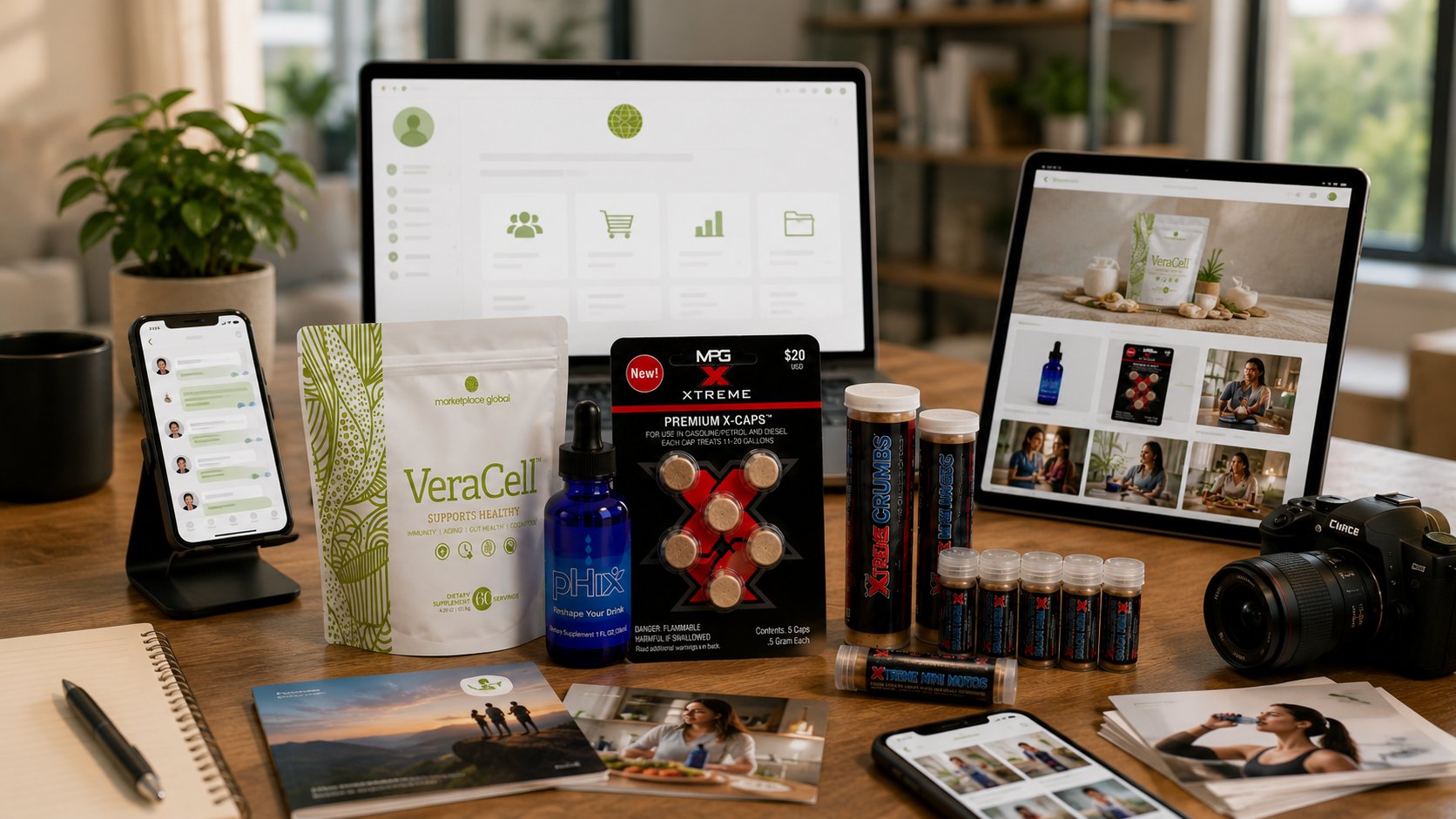 Back office, website, mobile follow-up, and product media tools
